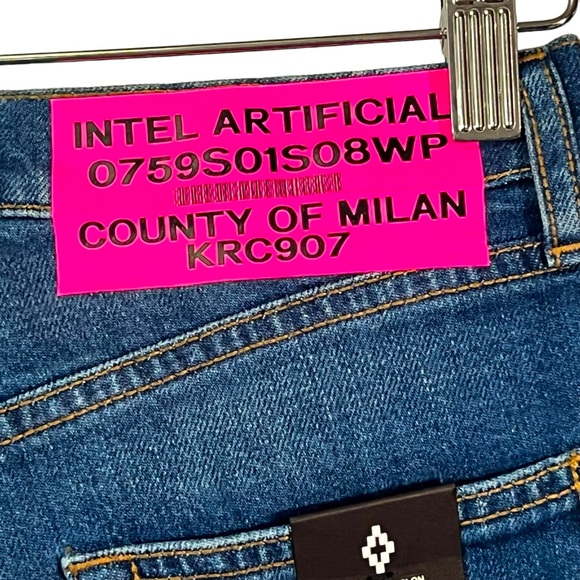 ๐๐NWT๐๐ MARCELO BURLON County of Milan๐ TWO TONE Jeans SZ 27 - Picture 10 of 10